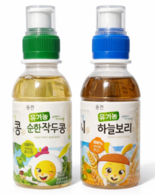 코코몽 유기농하늘보리 200mL 24개 순한 작두콩차 200mL 24개, 1개, 48개입
