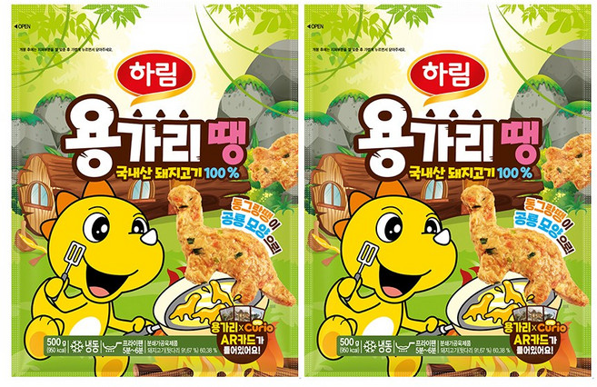 하림 용가리땡 500g 2봉, 2개
