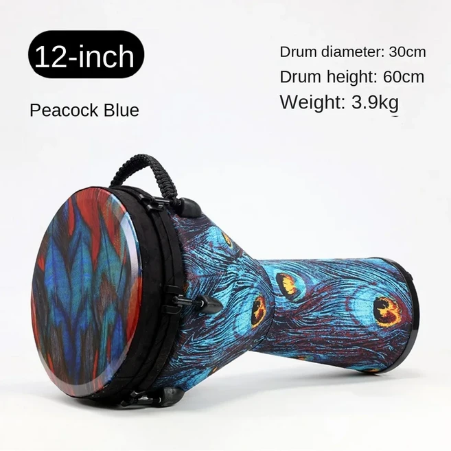 2025년 8월 10일 12인치 아프리카 드럼 전문 고블렛 초보자 어린이 연주용 소형 타악기, 05 C 60X30X30cm