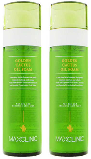2024년 맥스클리닉 골든선인장 오일폼 110gX2개+파우치2매, 2개, 110g