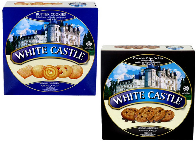 화이트캐슬 100g 버터쿠키2개＋초콜릿칩쿠키2개