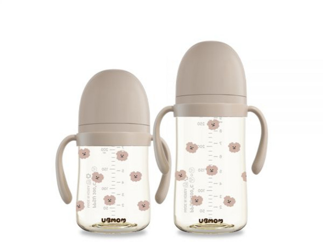 유비맘 1+1 꽃보다몽이 PPSU 역류방지 빨대컵 200ml, 데이지가든(화이트), 데이지가든(화이트)