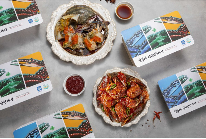 [알품게] 급속냉동 삼대인천게장 암꽃게 간장게장 1마리 900g+양념게장 450g 세트, 1.35kg, 1개