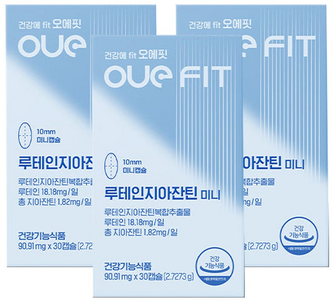 오에핏 루테인 지아잔틴 미니 90캡슐 3개, 90회분