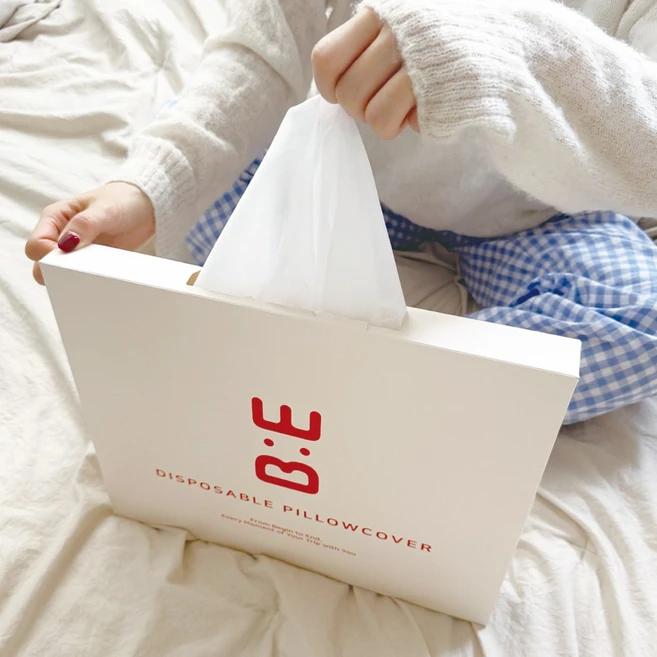 트립비 일회용 베개커버 30매 시트 커버 위생 베개 시트 대형 - 쿠팡