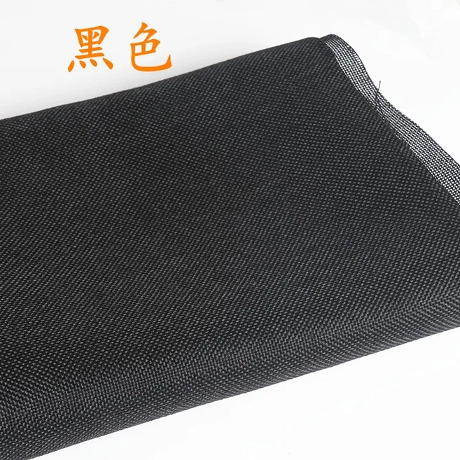 레트로 스피커 먼지 천 그릴 필터 패브릭 메쉬 린넨 사운드 대마 기타 마스크 배경, 08 Single layer Black