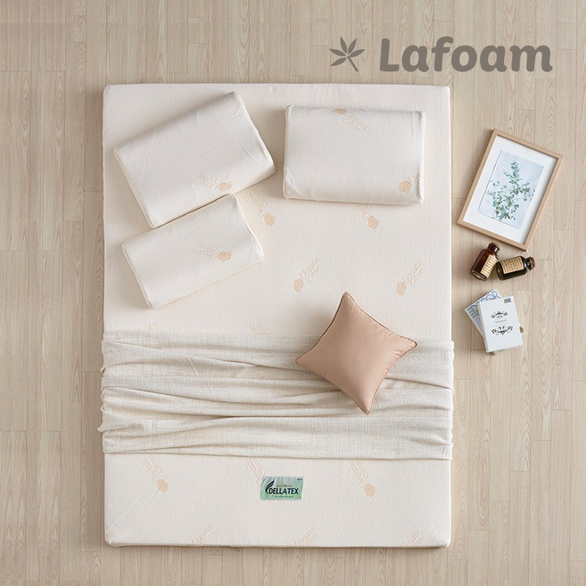 라폼 하드 7.5cm 천연 라텍스 매트리스 토퍼, 오가닉 논패턴
