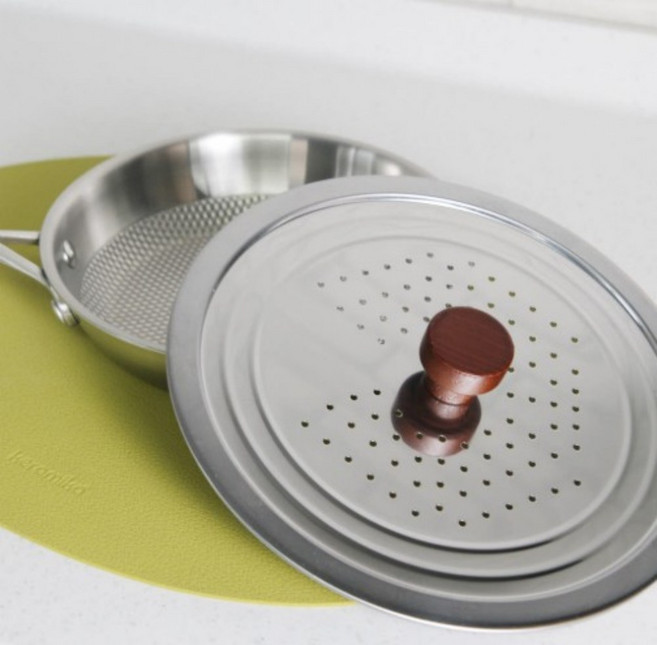 리빙 국산 오슬로 멀티커버 3종 스텐 후라이팬덮개 기름방지 튀김, 오슬로 멀티커버 24.5CM