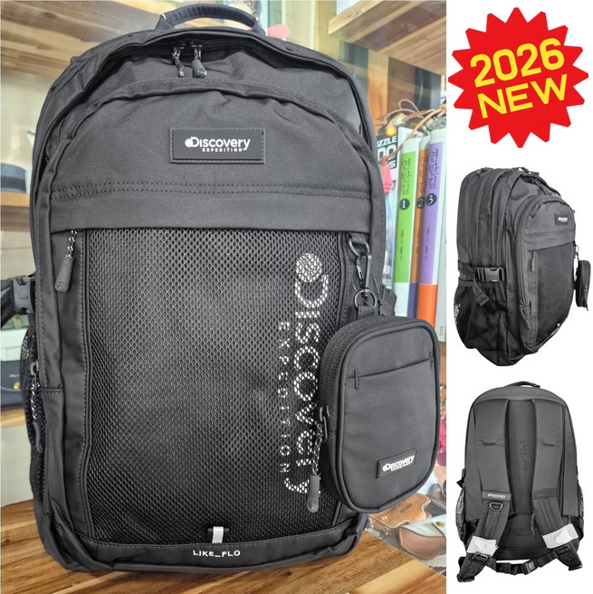 [국내매장정품] 디스커버리 백팩 플로 남녀공용 31L 메쉬 포켓 가방