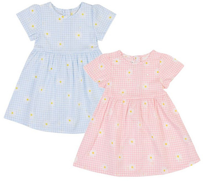 아가방 하퍼데이지반팔원피스 BLUE PINK 01S354051