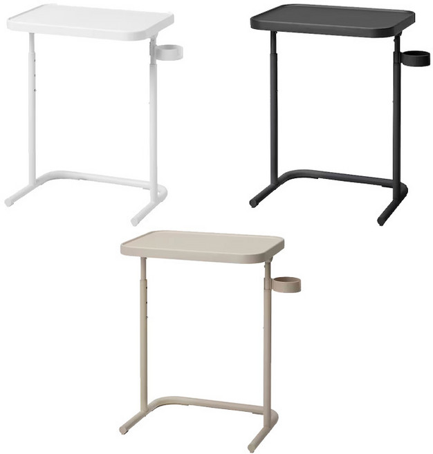 [이케아] BJORKASEN 비에르코센 노트북스탠드/높이조절책상/사이드테이블/협탁/노트북책, 색상:비카_베이지