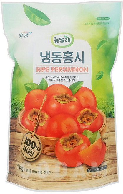 뉴뜨레 국산 냉동홍시 1kg, 3개