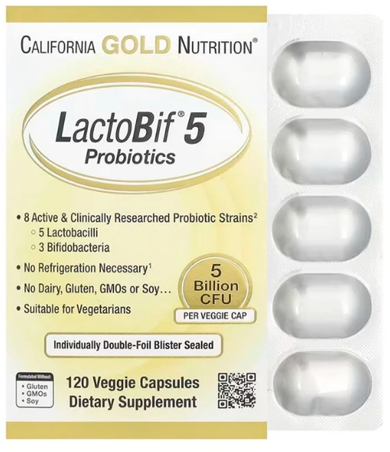 캘리포니아 골드 뉴트리션(California Gold Nutrition) 락토비프 50억 유산균, 120정, 4개 - 쿠팡