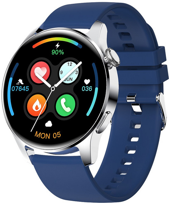 HONOR Magic6 프로 ZTE 스마트 워치 2024 무선 충전 블루투스 통화 시계 남녀공용 피트니스 팔찌 커스텀, 01 Silver 02