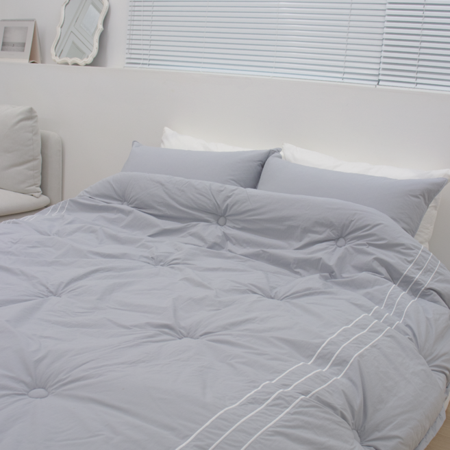 60수 고밀도 순면이불 프리미엄 호텔 차렵이불 세트