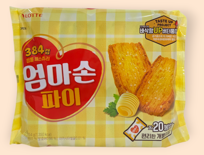 롯데 엄마손파이 254g x3개, 3개
