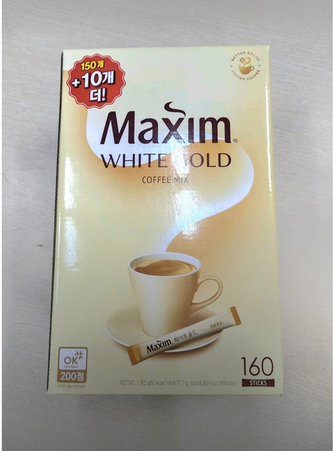 동서 맥심 화이트골드 커피믹스, 11.7g