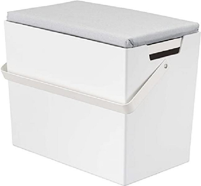 야마자키 다리미 수납 보관 케이스 다리미대 다림판, 그레이, 1개