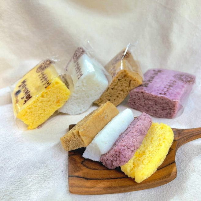 순천광양기정떡 - [12개 모둠 소박스] (백미3+흑미3+보리3+호박3) - 형미기정떡 답례떡 기정떡 아침식사대용 술떡 증편 기장떡 모둠기정떡, 12개, 135g