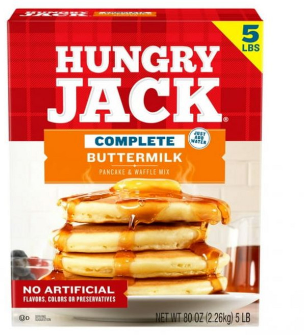 Hungry Jack 버터밀크 Complete 팬케이크 믹스 80 온즈, Buttermilk, 2