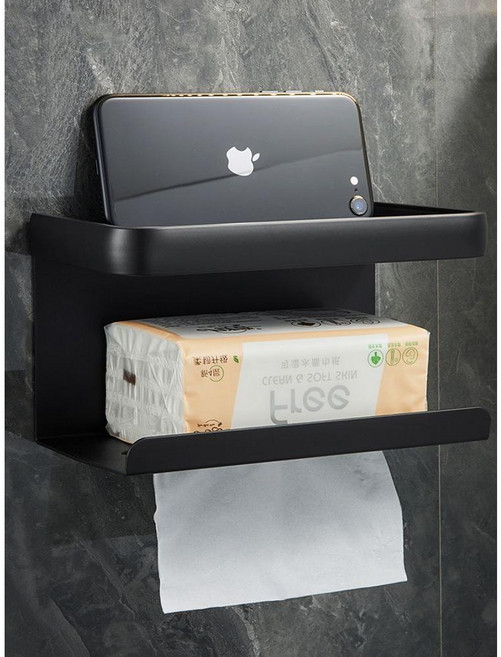 벽걸이형 휴지걸이 물티슈 각티슈 홀더 휴대폰 거치대, 거치대 (확장형), 1개