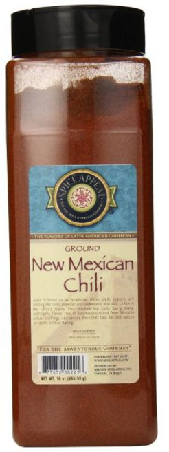 고추시즈닝 매운 칠리 분말 칠리씨즈닝 스파이스 어필 뉴 멕시코 그라운드 16온스, 1개, 453.59g