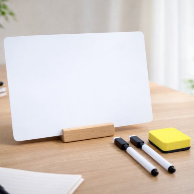 무아랑 흔들림제로 매끄러운필기 탁상용 화이트보드, 아크릴