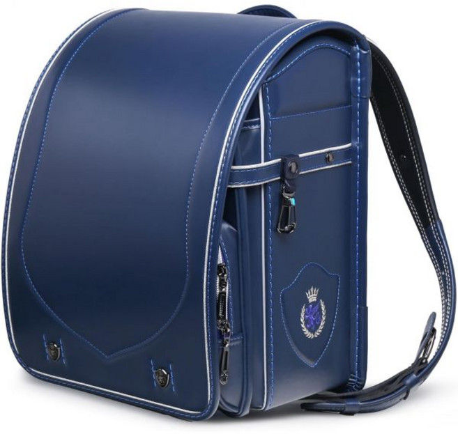 [hatcat 햇 고양이] 란도셀 남자아이 초등학생 통학 가방 검정계열블루계열 경량 대용량 자동 잠금 특별한 쇠붙이 A4플랫 파일 지원 입학 축하 선물, blue, 1개