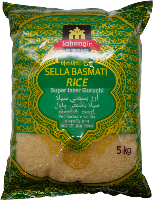 JAHANGIR BASMATI SELLA RICE 자한기르 바스마티 셀라 라이스 찐쌀, 1개, 5kg