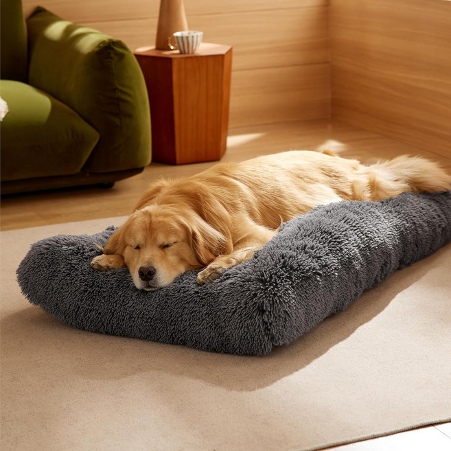 ULEPETS 겨울 따뜻하고 포근한 애완용 침대 강아지 매트 강아지 집 고양이 집, 1개, 다크그레이