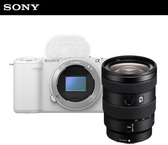 소니 공식대리점 카메라 ZV-E10M2 화이트 (ZV-E10M2W) + SEL1655G 줌렌즈 패키지 브이로그 알파, 단품