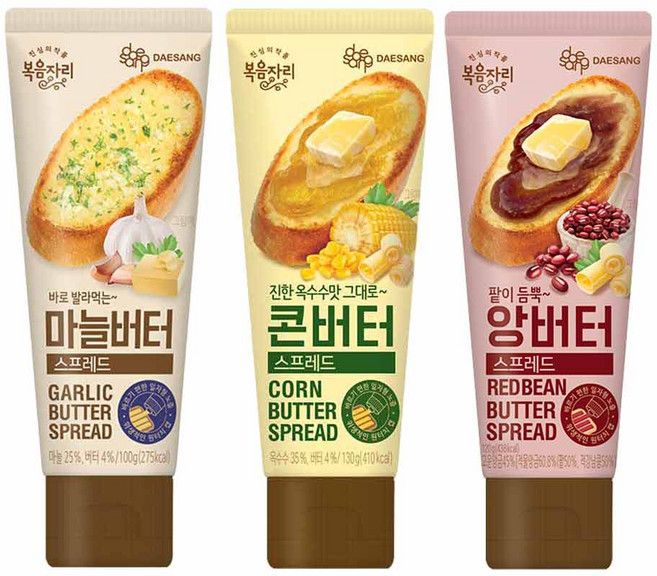 복음자리 짜먹는 스프레드 마늘버터 +콘버터 +앙버터 (총3개), 3개