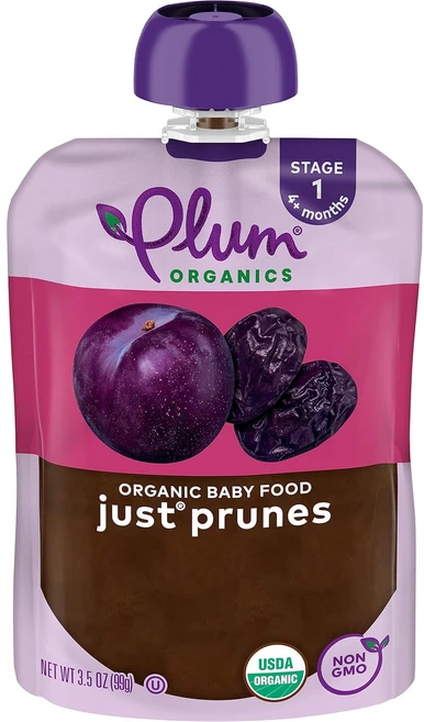 플럼 오가닉스 유기농 베이비 푸드 1단계 저스트 자두 3.5 oz (99 g), 99 g, 99g - 쿠팡