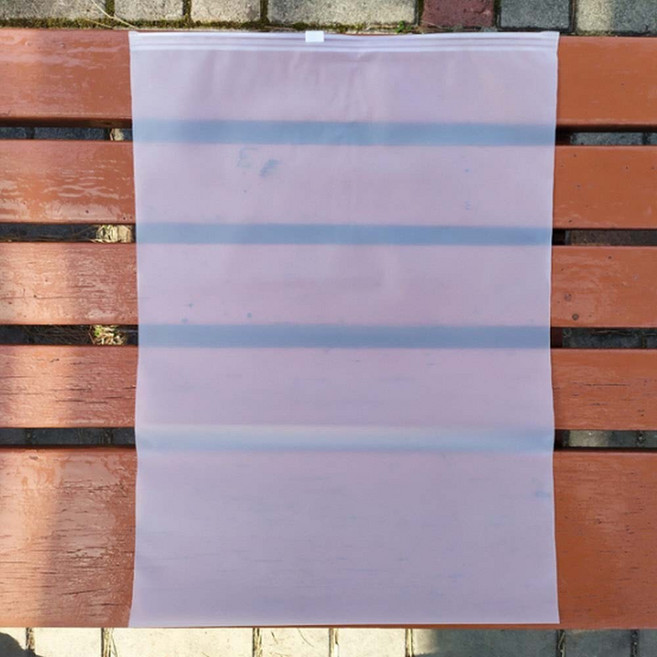 여행 휴대용 투명 지퍼백 파우치 5호 (28x40cm), 1개