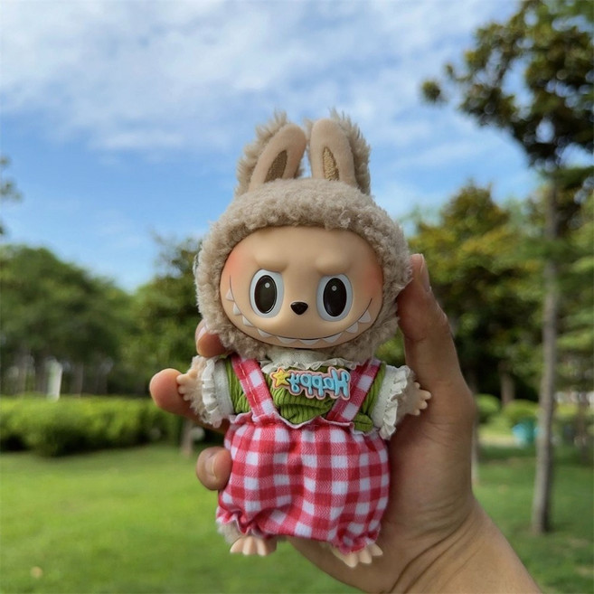 besteffie 적용 라부부옷 귀여운 인형 옷 세트 인형 파티 드레스 세트 베이직 K51, 1개, 사진색