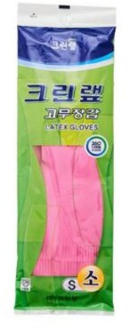 크린랲 고무장갑 S, 핑크, 소(S), 20개