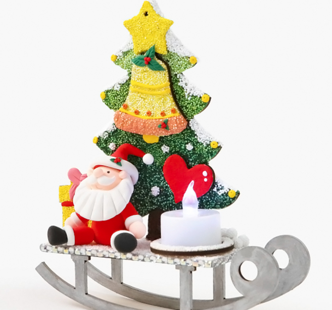 DIY 크리스마스 트리 썰매 흔들이 만들기(2개입)