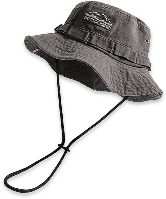 아웃도어 캠핑 낚시 등산모자 남자 여자 등산 버킷햇, 그레이