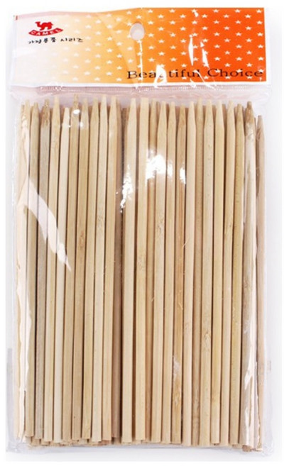블룸엣홈 대나무 핫바 꽂이 소 17cm, 100개, 1개
