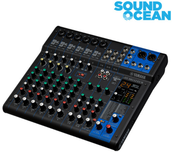 야마하 오디오 믹싱 콘솔 믹서 YAMAHA Audio Mixer, MG12XUK(노브)