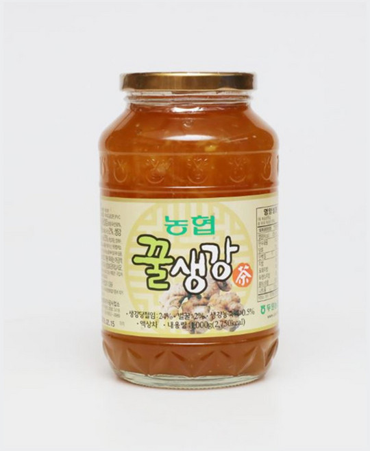 국내산 고흥 농협 벌꿀 생강청 꿀 생강차 1kgx12병 세트 부모님 어르신 집들이 답례품 선물, 12개, 1개입, 1kg