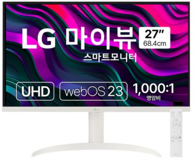 LG전자 4K UHD MyView 스마트 모니터 방문설치, 68.4cm, 27SR75U