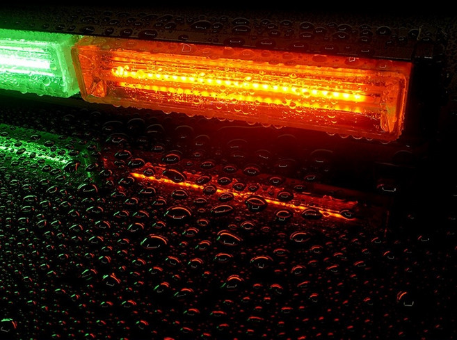 렉카 굴삭기 중방비 경광등 경찰싸이키 보조등 자동차 비상안전LED스틱바 색상 설계형, 24V, 옐로우, 옐로우, 1개