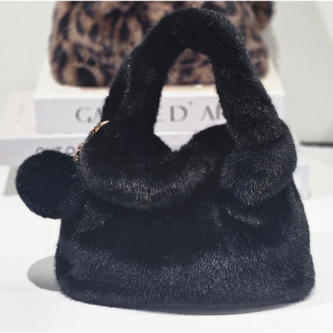 로그제이 포근밍크J 인조밍크백 리얼 밍크보다 부드러운 페이크퍼 핸드백 숄더백