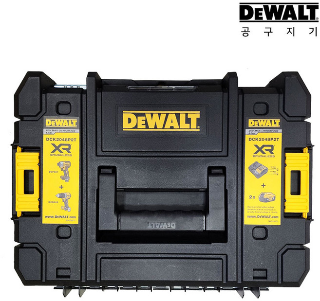 공구지기 디월트 공구통 충전 전동드릴 그라인더 케이스 다용도 티스텍 높이 16cm 공구함, 1개