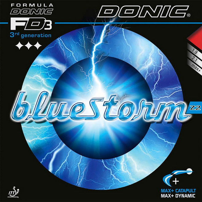 도닉 탁구러버 블루스톰 Z2, 블랙, 1개