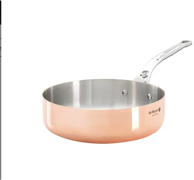 de buyer 不鏽鋼柄主廚銅鍋 24 cm (適用IH感應爐), 1個, 1.長度61 CM