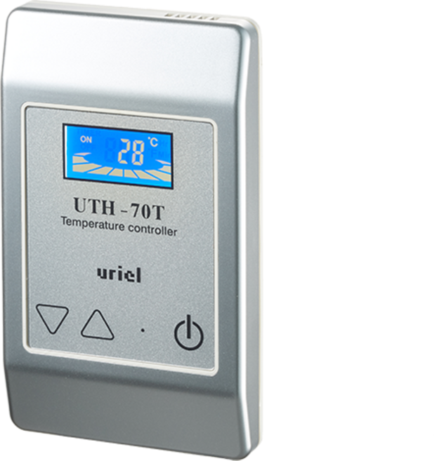우리엘전자 UTH-70T-RS 매립형 통신용 온도조절기 70TRS 전기난방 필름난방 조절기, 조절기만