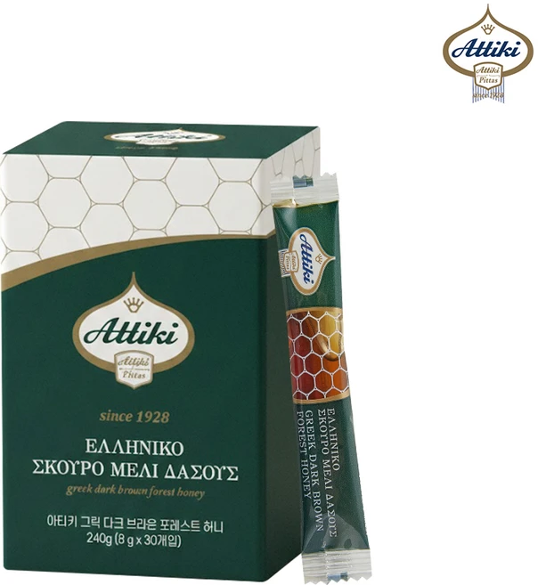 아티키 홈쇼핑 감로꿀 다크브라운 포레스트 천연꿀 스틱, 1박스, 30회분 - 쿠팡