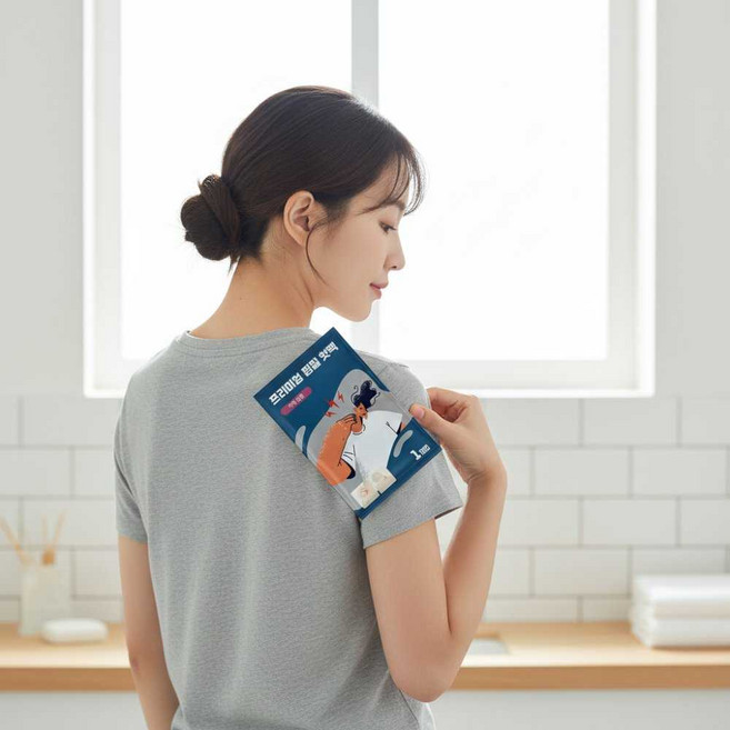 어깨 결림 핫팩 뭉친 근육 찜질팩 1매 부모님 선물 따뜻한, 1개